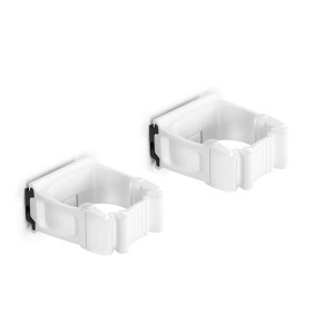 Vikan Toolflex One Holder TF2-3 White - 2-Pack with Wall Adapter for Efficient Tool Organization